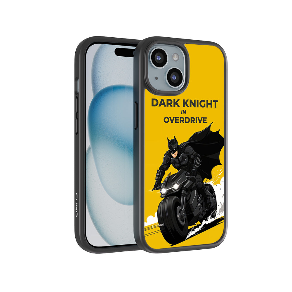 Dark Knight Overdrive Comics 3D Skin with Shockguard Armour Magsafe Case for Apple iPhone 15