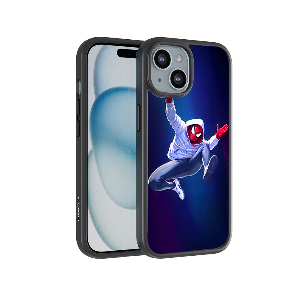 Web Hero Skyline Comics 3D Skin with Shockguard Armour Magsafe Case for Apple iPhone 15