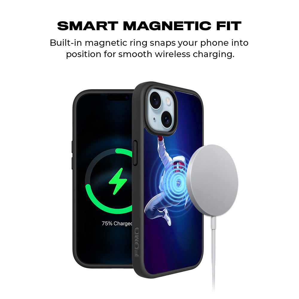 Web Hero Skyline Comics 3D Skin with Shockguard Armour Magsafe Case for Apple iPhone 15