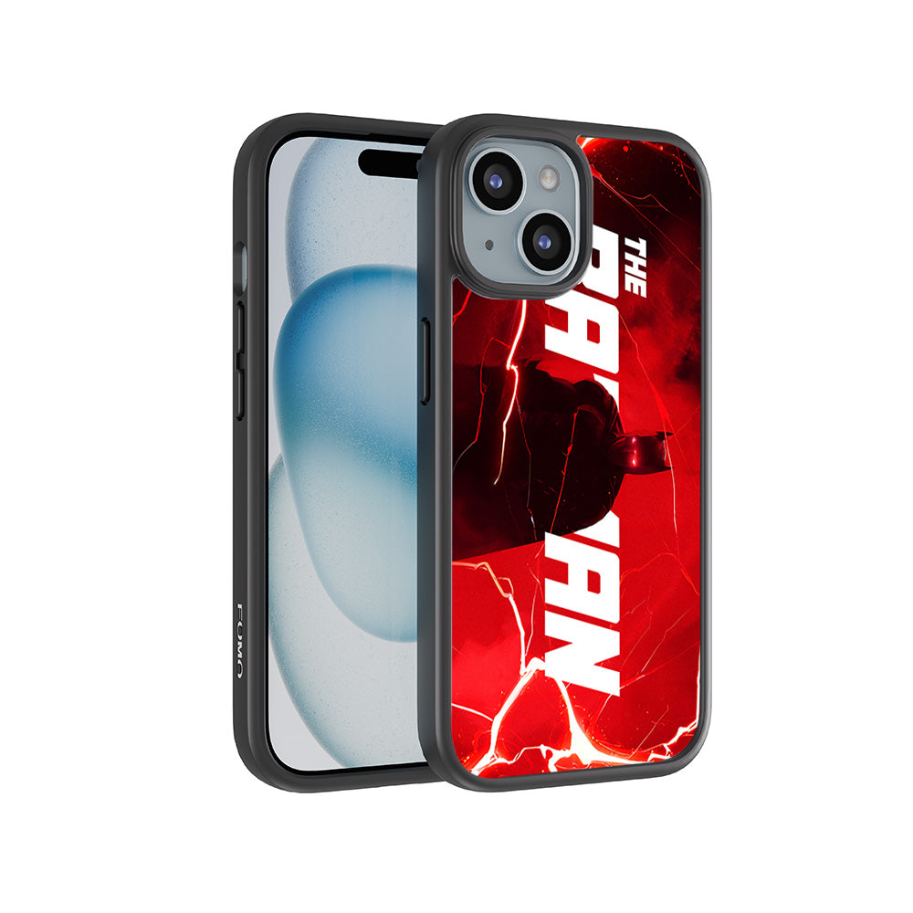 Red Rage Batman Comics 3D Skin with Shockguard Armour Magsafe Case for Apple iPhone 15
