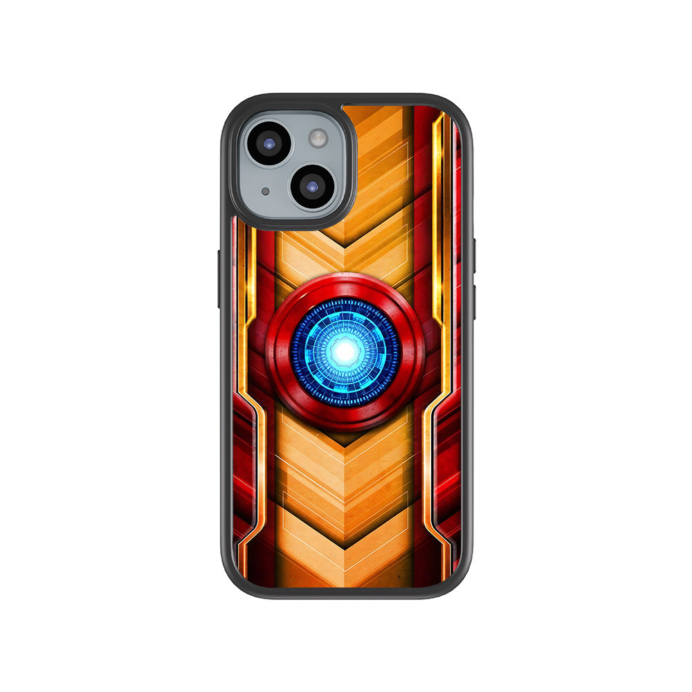 Iron Man Armor 3D Skin with Shockguard Armour Magsafe Case for Apple iPhone 15