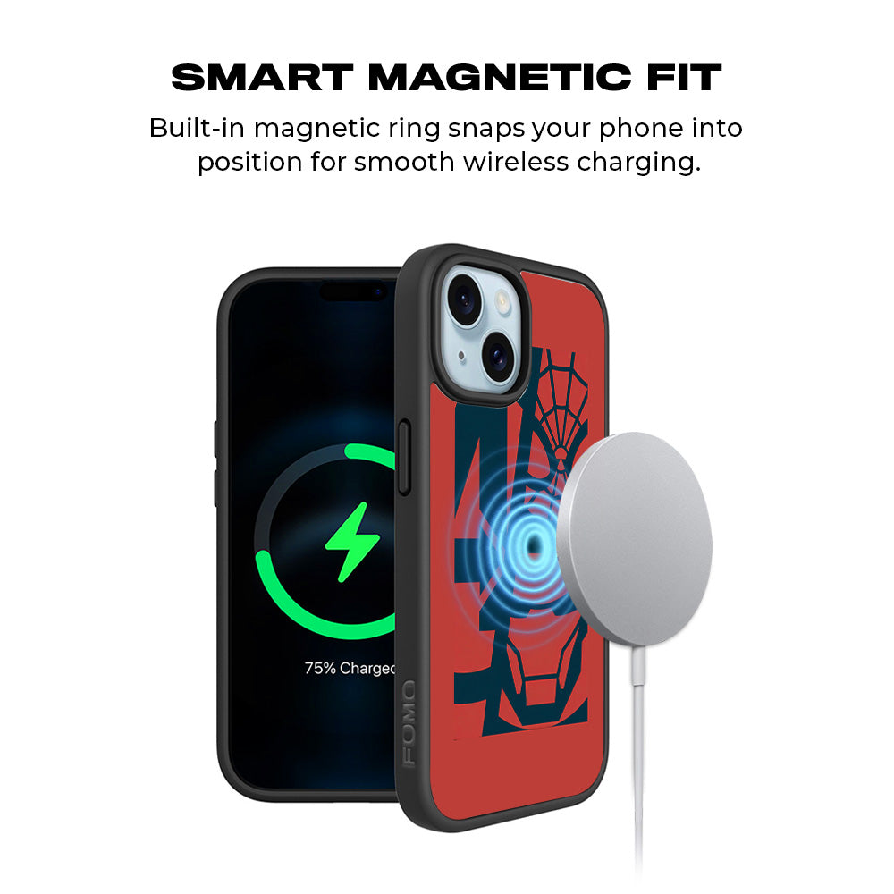 Marvel Trio 3D Skin with Shockguard Armour Magsafe Case for Apple iPhone 15 Plus