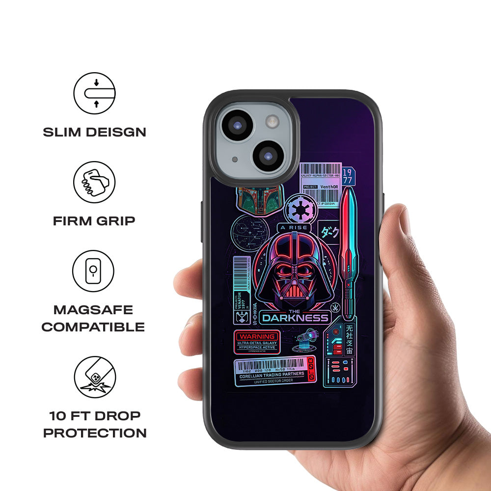 Star Wars Rise of the Darkness 3D Skin with Shockguard Armour Magsafe Case for Apple iPhone 15