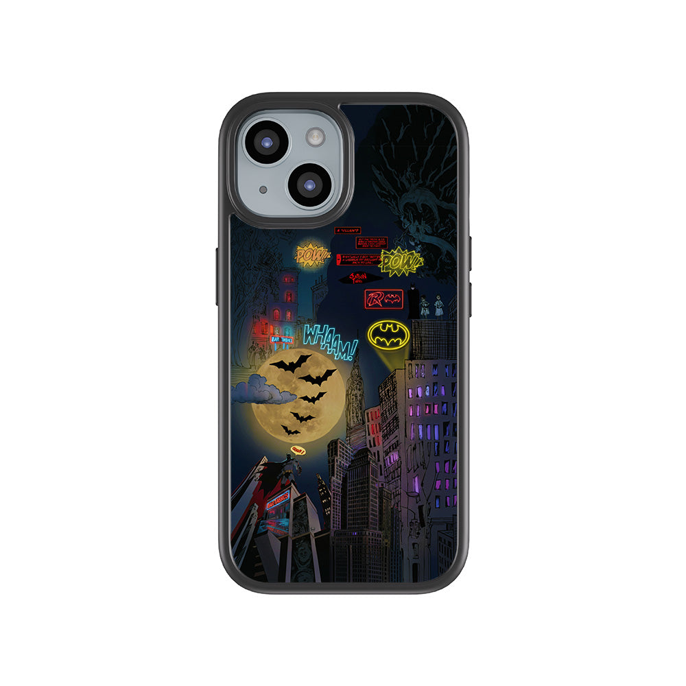 Batman City of Shadows 3D Skin with Shockguard Armour Magsafe Case for Apple iPhone 15 Plus