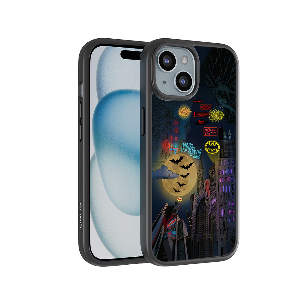 Batman City of Shadows 3D Skin with Shockguard Armour Magsafe Case for Apple iPhone 15 Plus