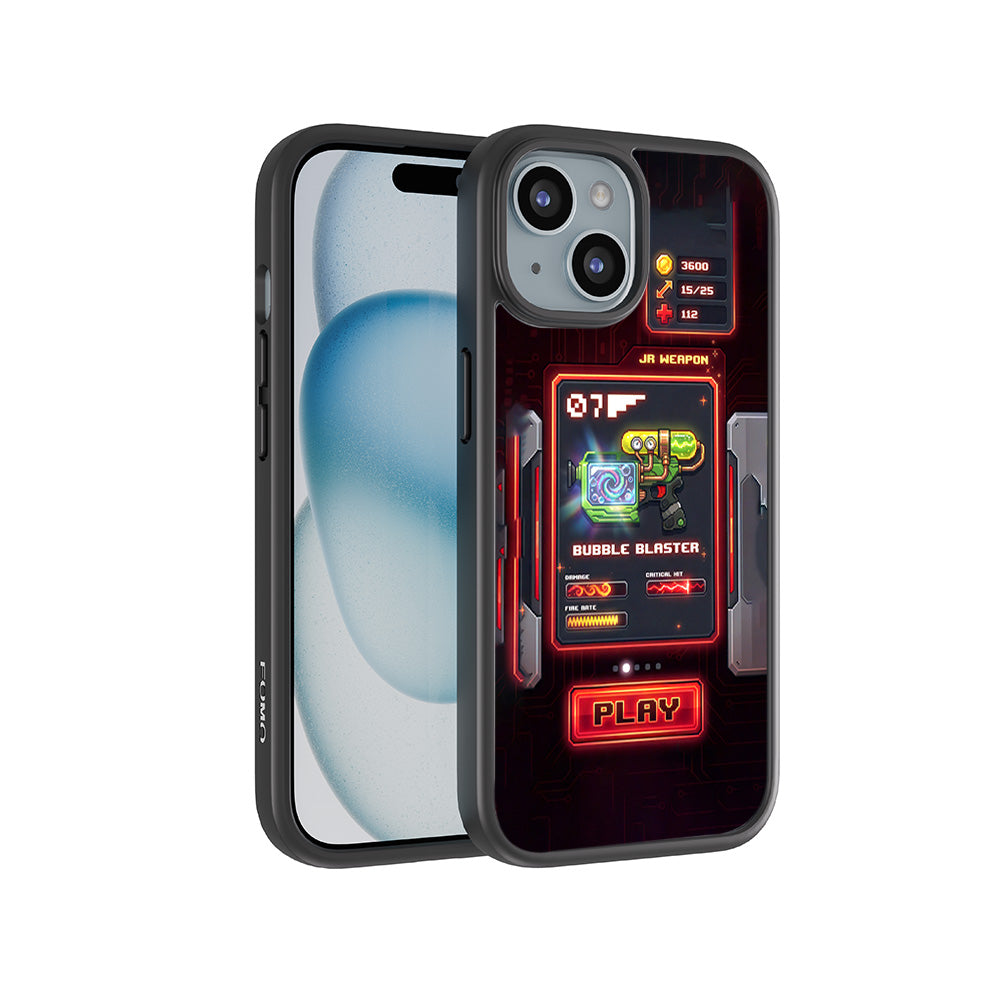 Bubble Blaster 3D Skin with Shockguard Armour Magsafe Case for Apple iPhone 15 Plus