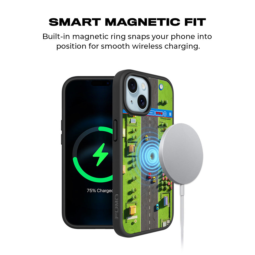 Race to Victory 3D Skin with Shockguard Armour Magsafe Case for Apple iPhone 15