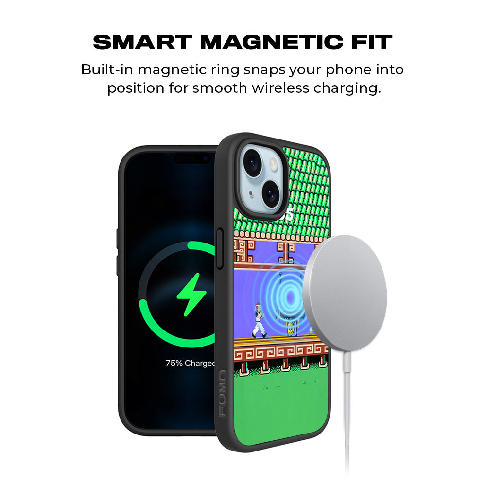 Kung Fu Clash 3D Skin with Shockguard Armour Magsafe Case for Apple iPhone 15 Plus