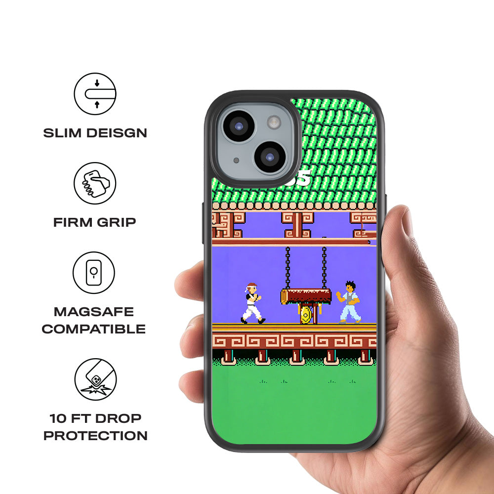 Kung Fu Clash 3D Skin with Shockguard Armour Magsafe Case for Apple iPhone 15 Plus