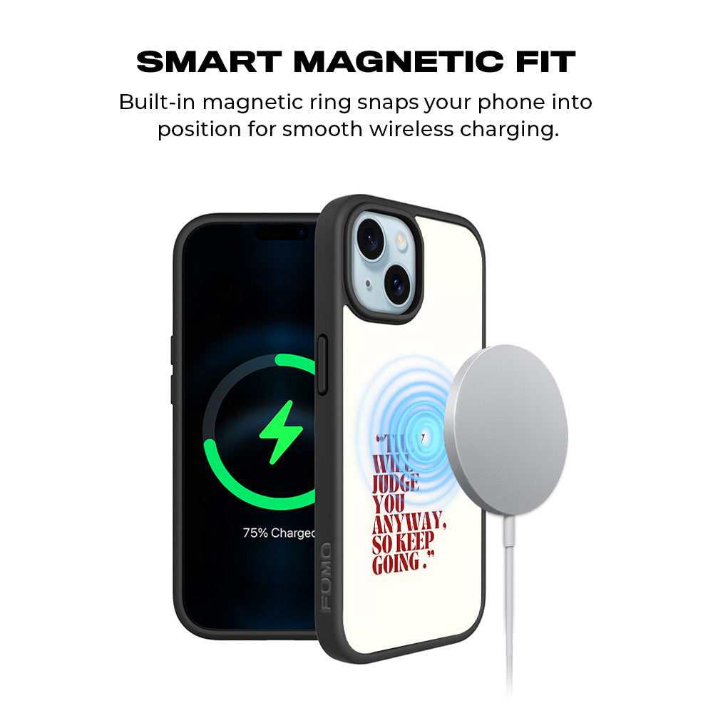 They Will Judge You 3D Skin with Shockguard Armour Magsafe Case for Apple iPhone 15