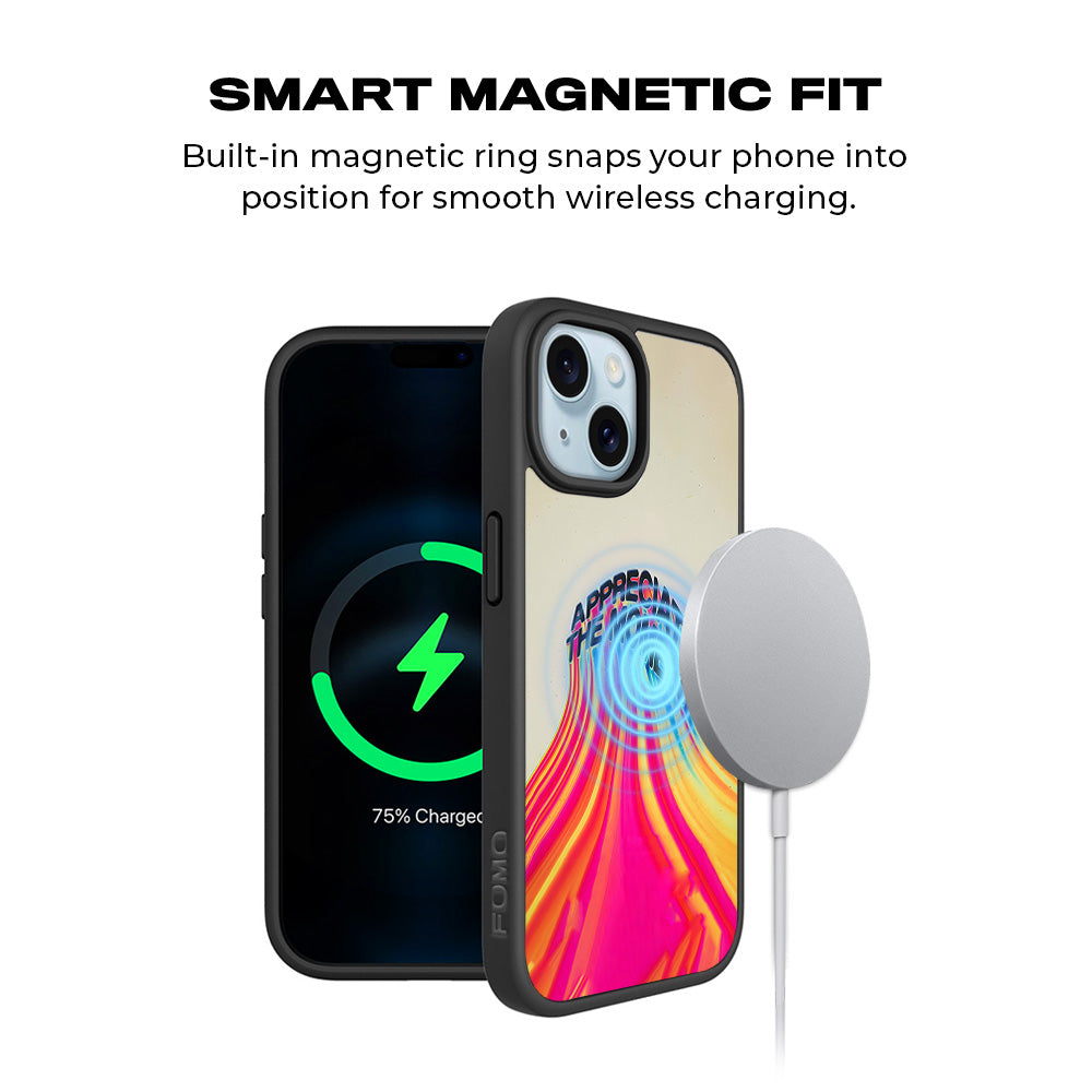 Appreciate the Moment 3D Skin with Shockguard Armour Magsafe Case for Apple iPhone 15 Plus