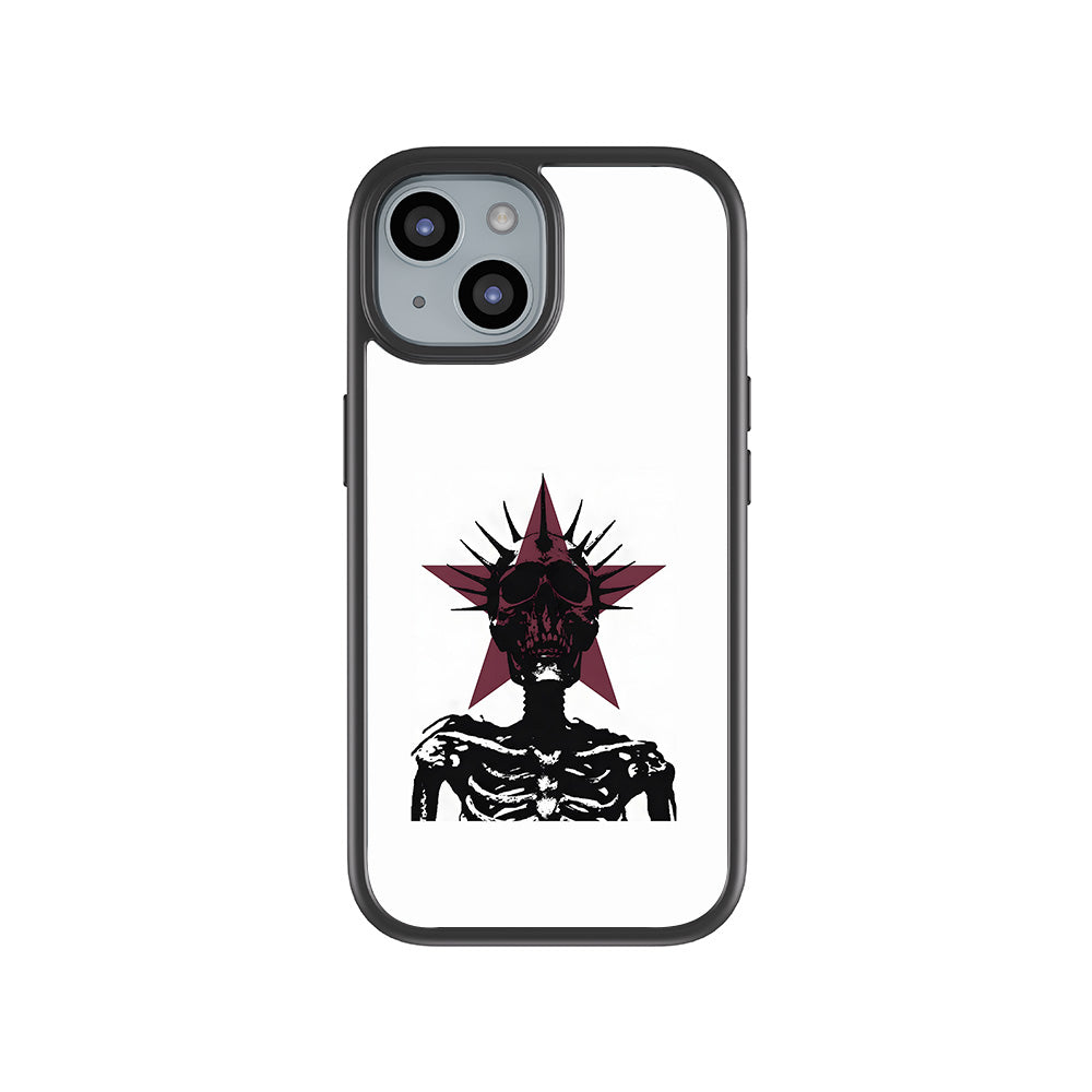 Star Skull Rock 3D Skin with Shockguard Armour Magsafe Case for Apple iPhone 15 Plus