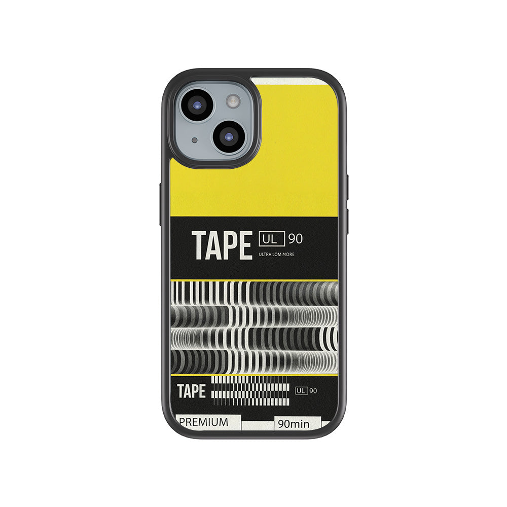 Vintage Tape Ultra 3D Skin with Shockguard Armour Magsafe Case for Apple iPhone 15 Plus