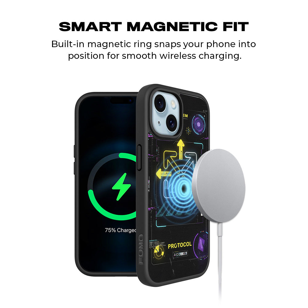 System and 15 Plustocol 3D Skin with Shockguard Armour Magsafe Case for Apple iPhone 15