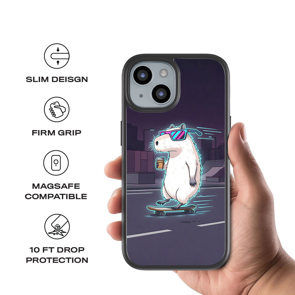 Skater Vibes 3D Skin with Shockguard Armour Magsafe Case for Apple iPhone 15