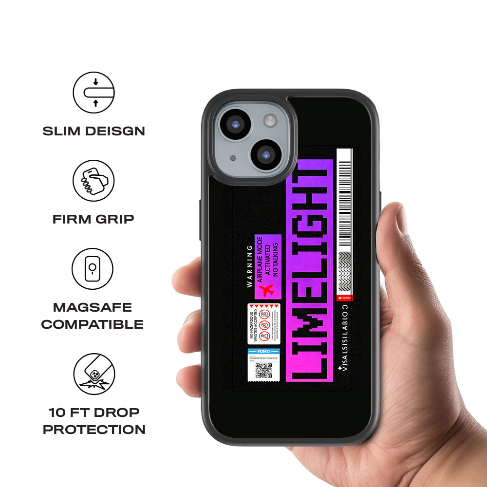 Limelight Mode 3D Skin with Shockguard Armour Magsafe Case for Apple iPhone 15 Plus