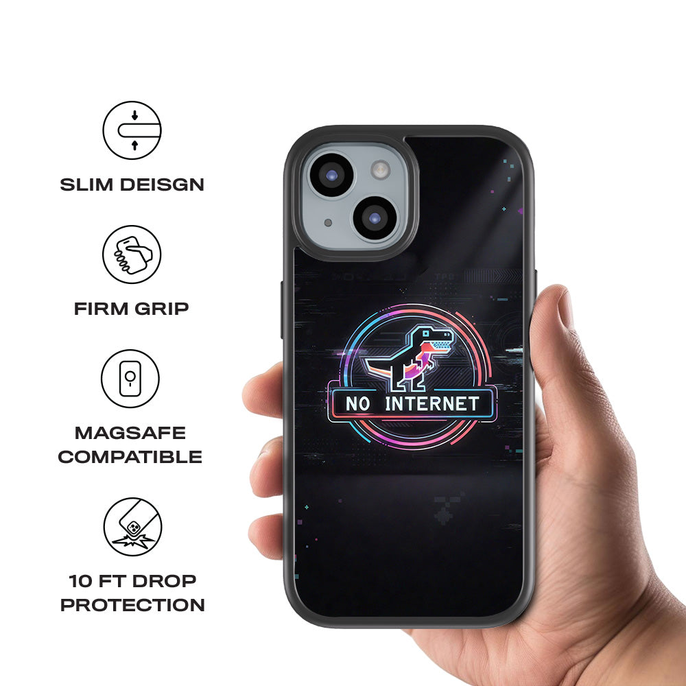 Dinosaur Connection 3D Skin with Shockguard Armour Magsafe Case for Apple iPhone 15 Plus