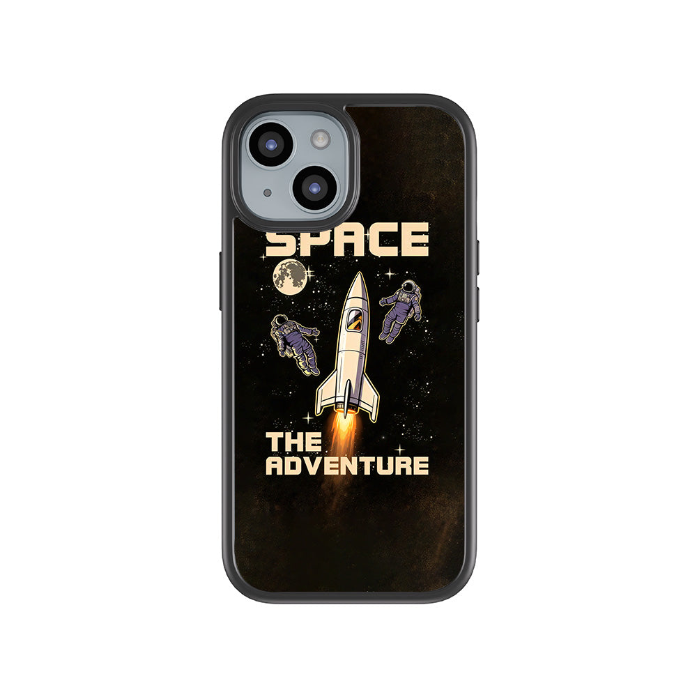Space Adventure 3D Skin with Shockguard Armour Magsafe Case for Apple iPhone 15