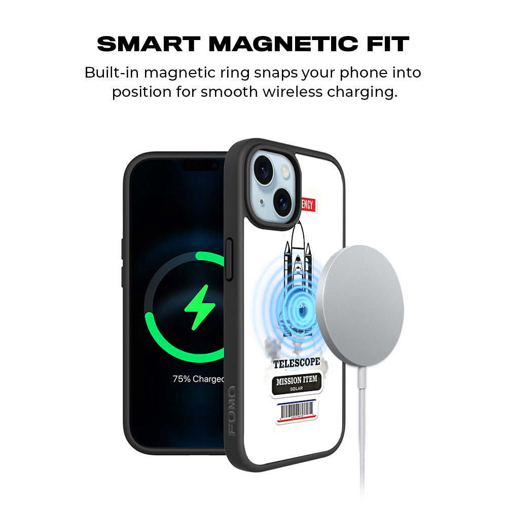Space Mission NASA 3D Skin with Shockguard Armour Magsafe Case for Apple iPhone 15