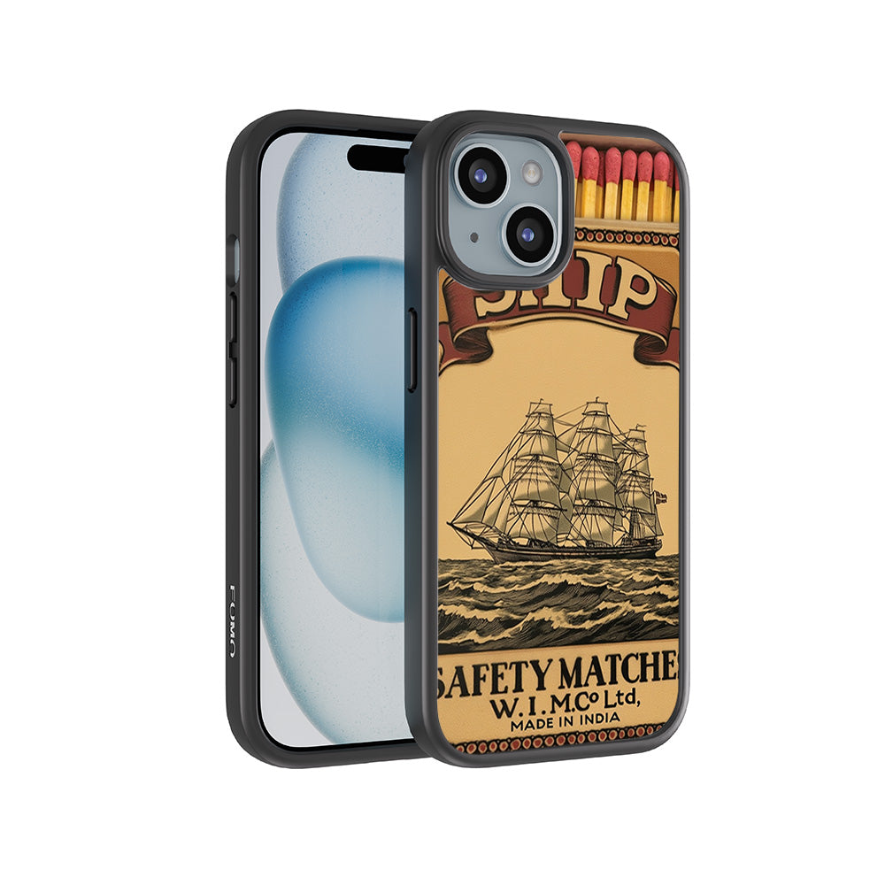 Ship Safety Matches 3D Skin with Shockguard Armour Magsafe Case for Apple iPhone 15 Plus