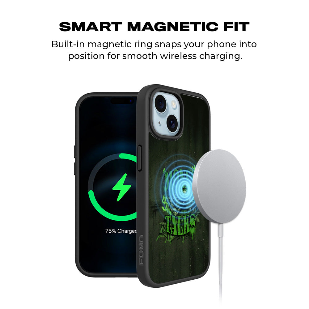 Money Talks 3D Skin with Shockguard Armour Magsafe Case for Apple iPhone 15