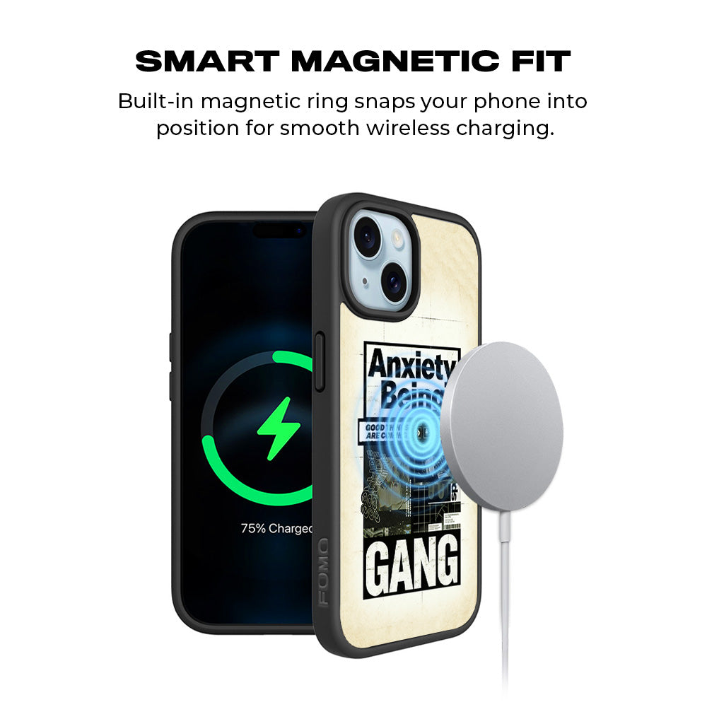 Anxiety Art 3D Skin with Shockguard Armour Magsafe Case for Apple iPhone 15 Plus