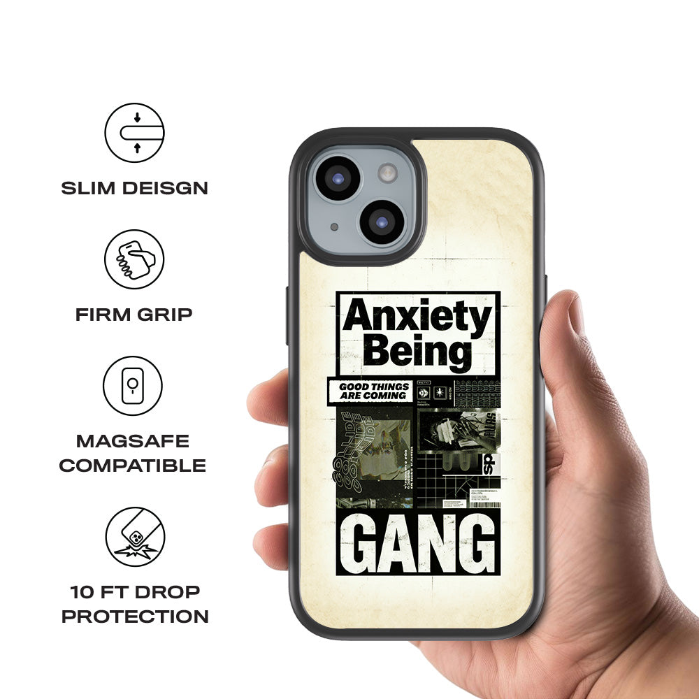Anxiety Art 3D Skin with Shockguard Armour Magsafe Case for Apple iPhone 15 Plus