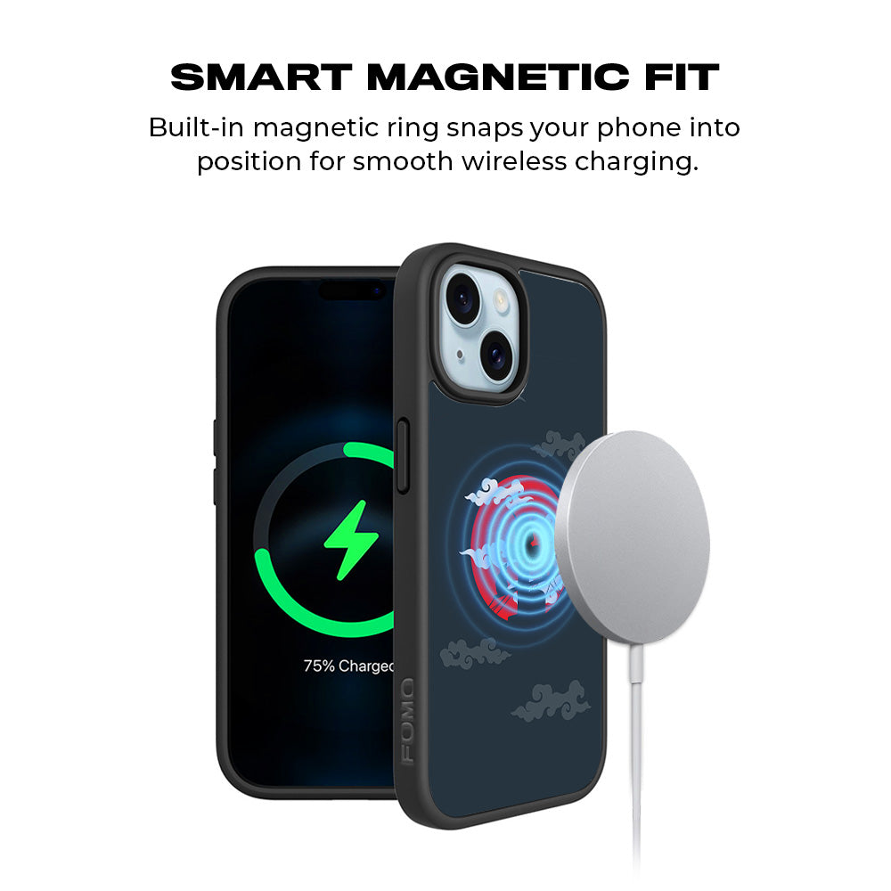 Itachi Uchiha Anime 3D Skin with Shockguard Armour Magsafe Case for Apple iPhone 15