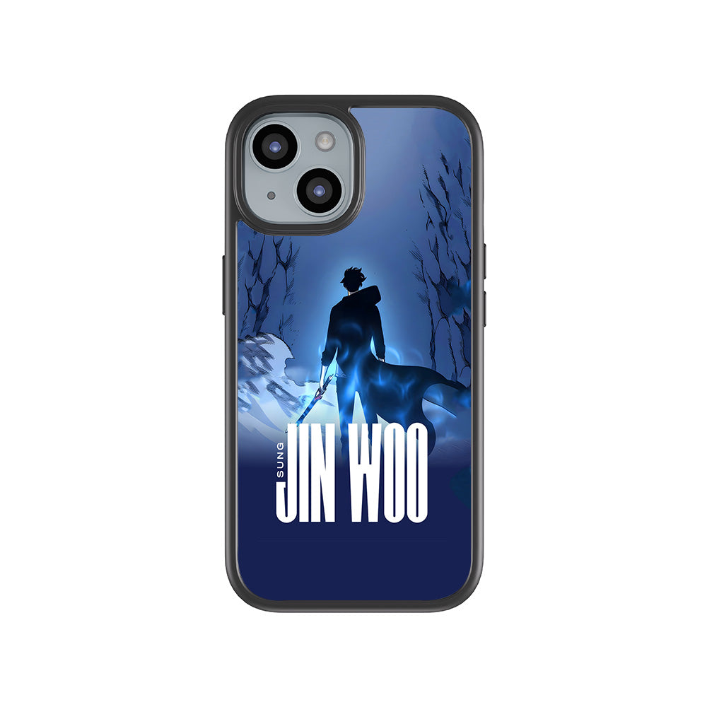 Jin Woo S-Rank Hunter Anime 3D Skin with Shockguard Armour Magsafe Case for Apple iPhone 15