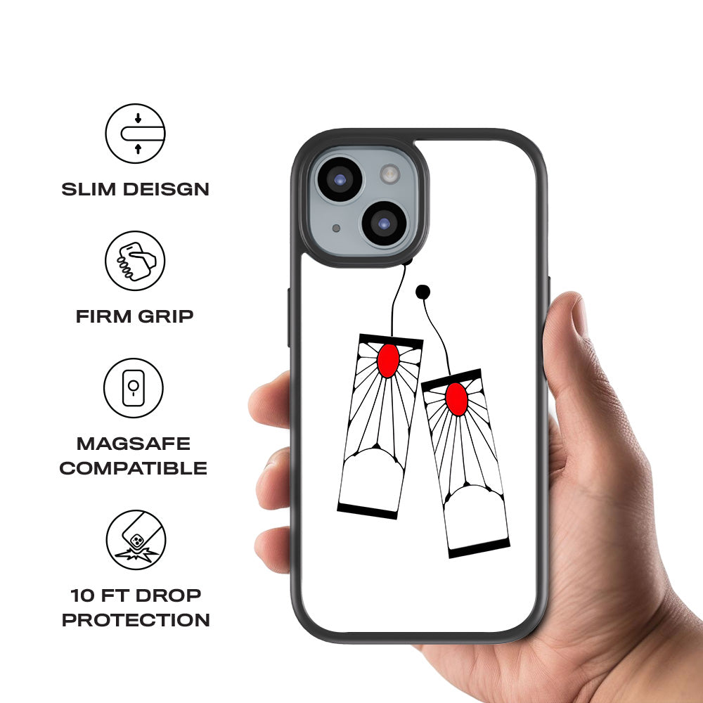Tanjiro Hanafuda Anime 3D Skin with Shockguard Armour Magsafe Case for Apple iPhone 15