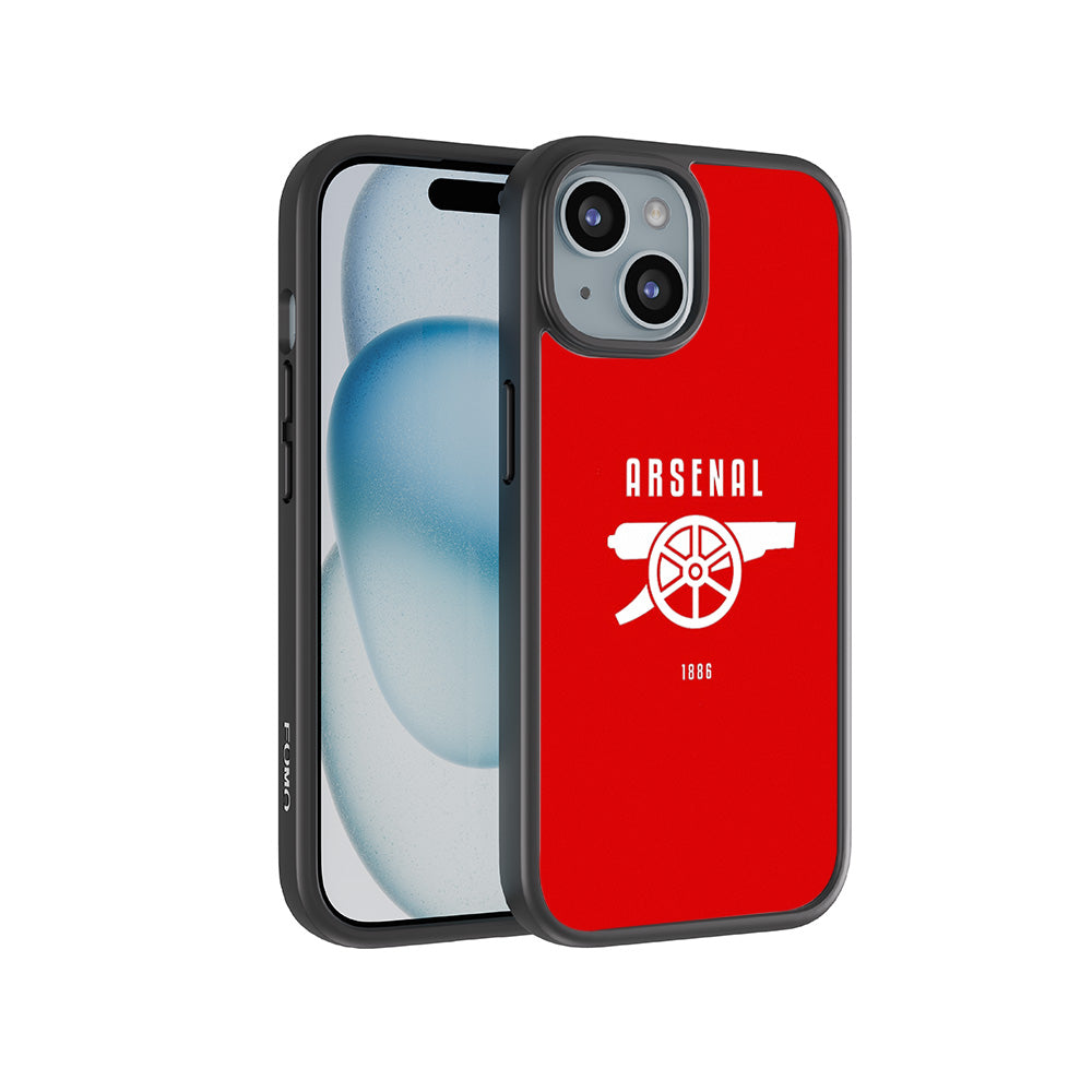 Arsenal Cannon Sports 3D Skin with Shockguard Armour Magsafe Case for Apple iPhone 15 Plus