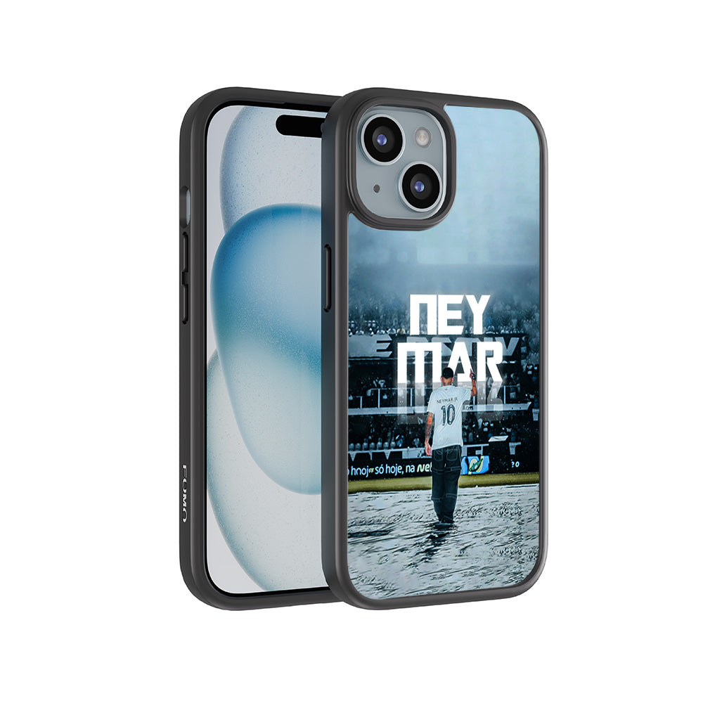 Neymar Powerful Presence Sports 3D Skin with Shockguard Armour Magsafe Case for Apple iPhone 15