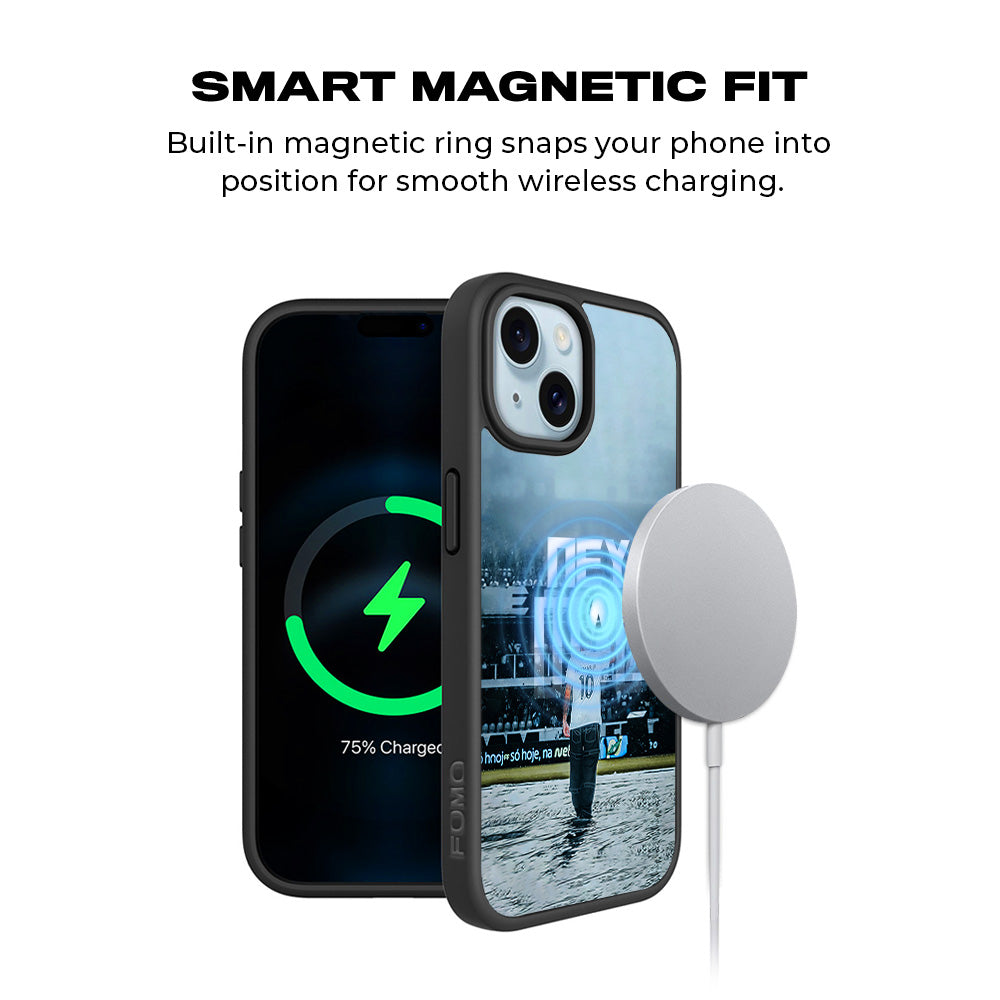 Neymar Powerful Presence Sports 3D Skin with Shockguard Armour Magsafe Case for Apple iPhone 15