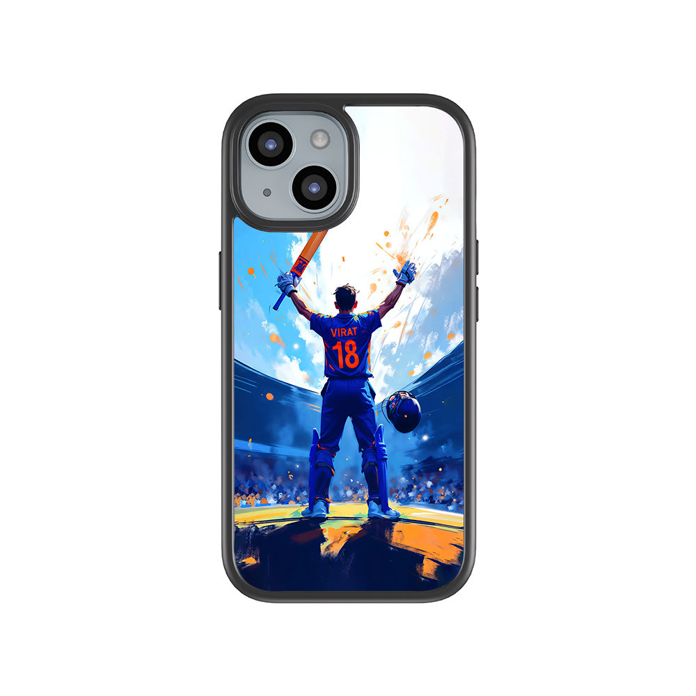 King Virat Kohli Sports 3D Skin with Shockguard Armour Magsafe Case for Apple iPhone 15