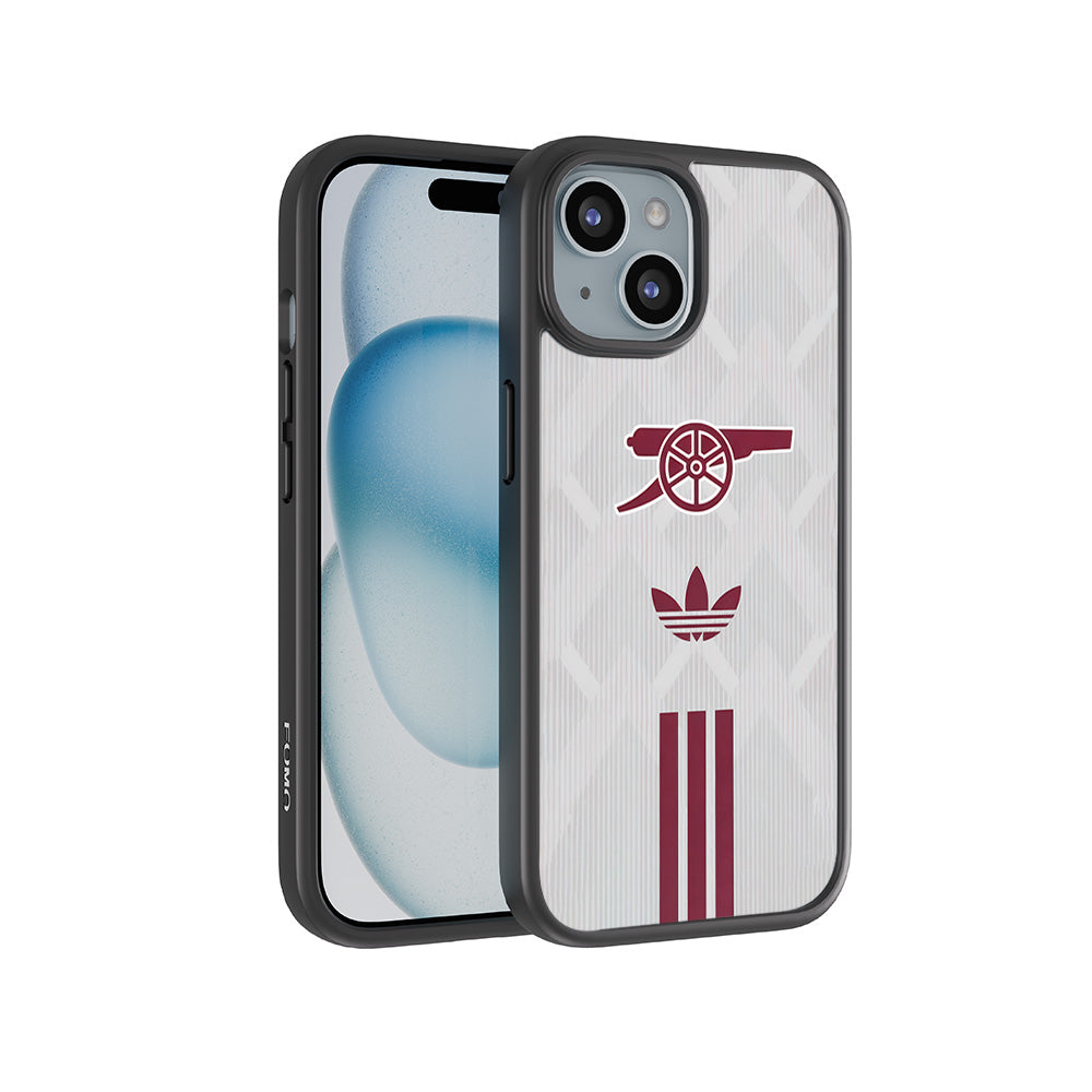 Arsenal x Adidas 3D Skin with Shockguard Armour Magsafe Case for Apple iPhone 15