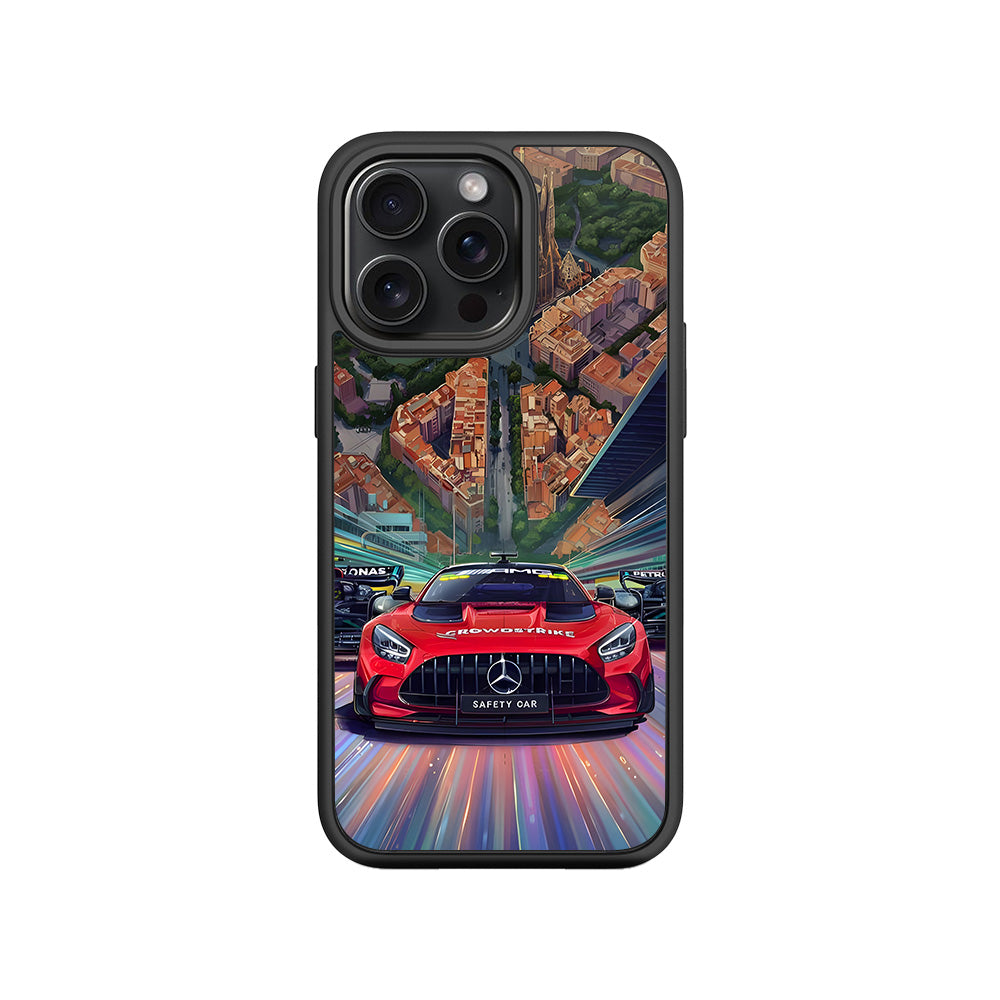 2023 Spanish Grand Prix 3D Skin with Shockguard Armour Magsafe Case for Apple iPhone 15 Pro Max