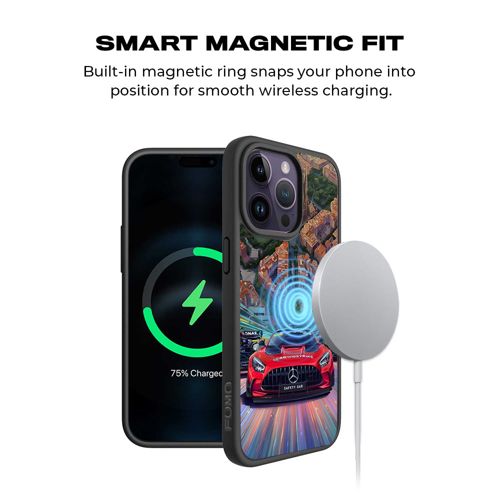 2023 Spanish Grand Prix 3D Skin with Shockguard Armour Magsafe Case for Apple iPhone 15 Pro Max