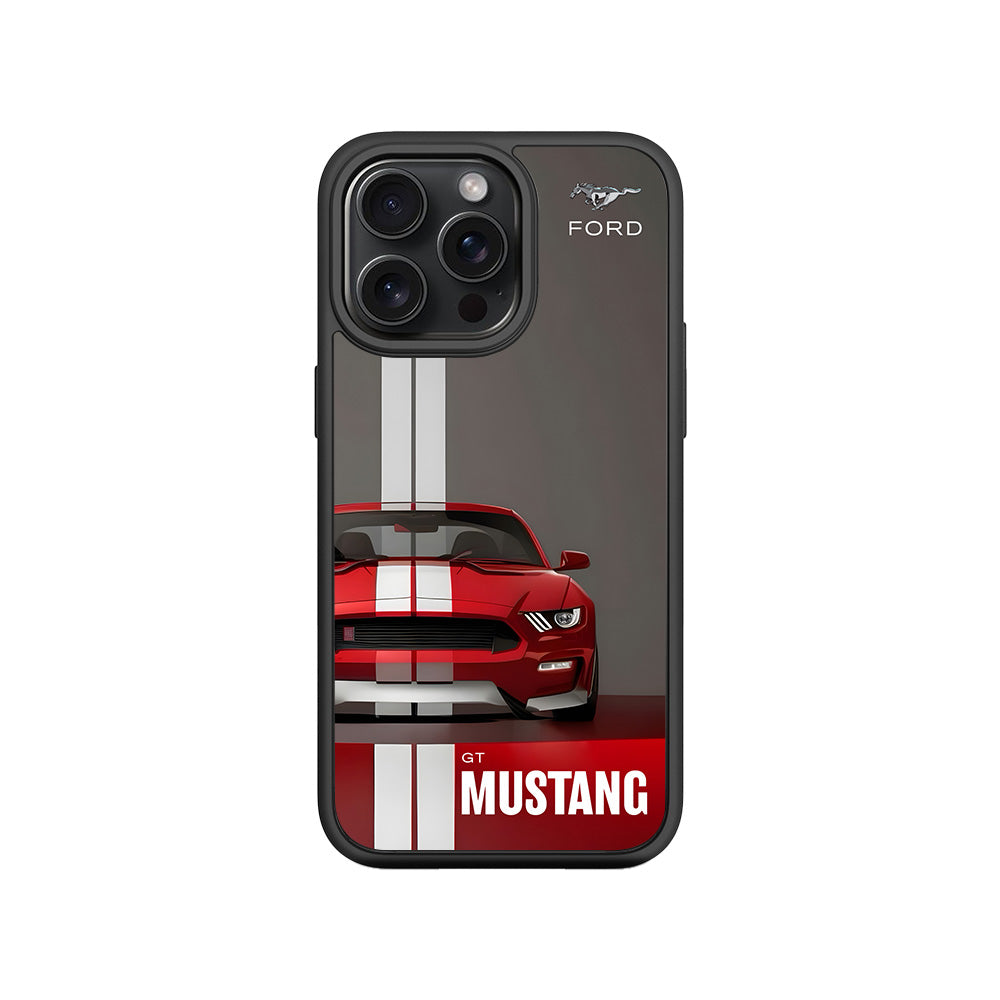 Ford GT Mustang 3D Skin with Shockguard Armour Magsafe Case for Apple iPhone 15 Pro Max