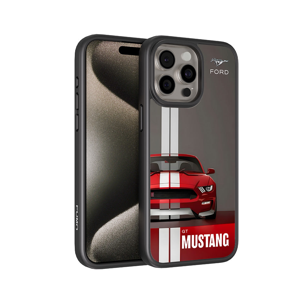 Ford GT Mustang 3D Skin with Shockguard Armour Magsafe Case for Apple iPhone 15 Pro Max