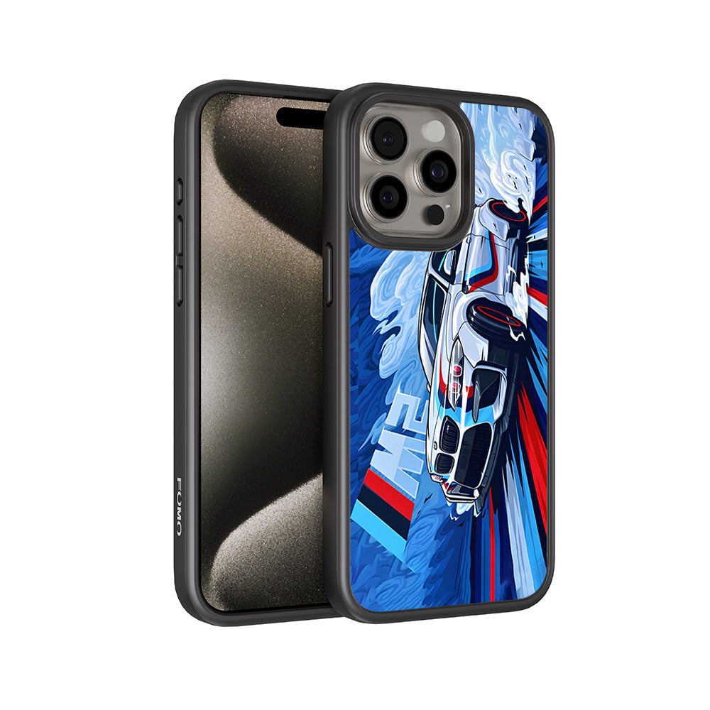 BMW M2 3D Skin with Shockguard Armour Magsafe Case for Apple iPhone 15 Pro Max