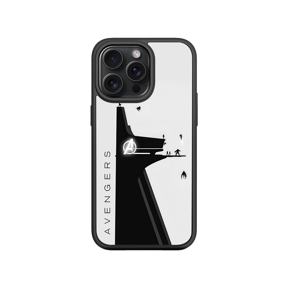Avengers In Action 3D Skin with Shockguard Armour Magsafe Case for Apple iPhone 15 Pro