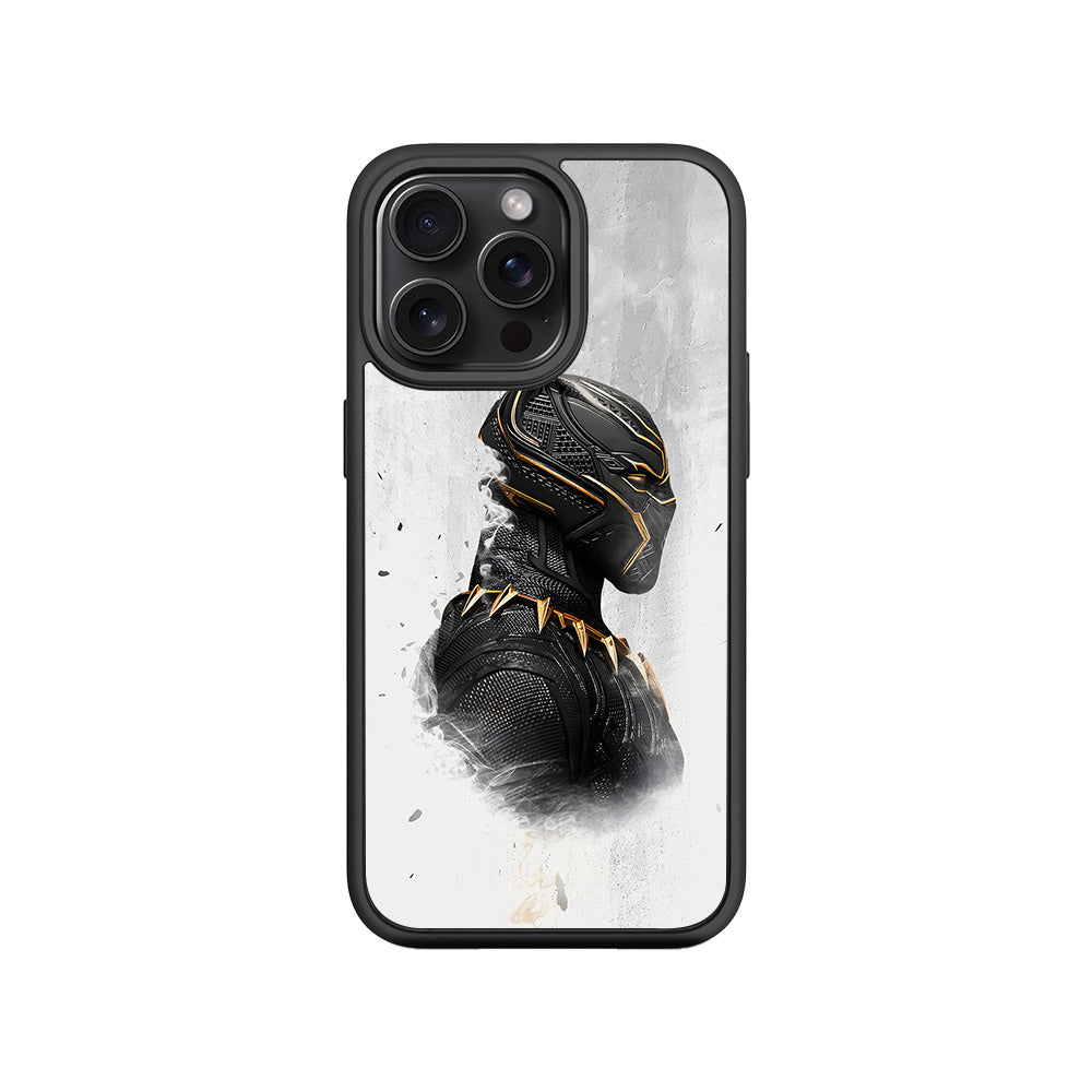 Wakanda Forever Black Panther Comic 3D Skin with Shockguard Armour Magsafe Case for Apple iPhone 15 Pro