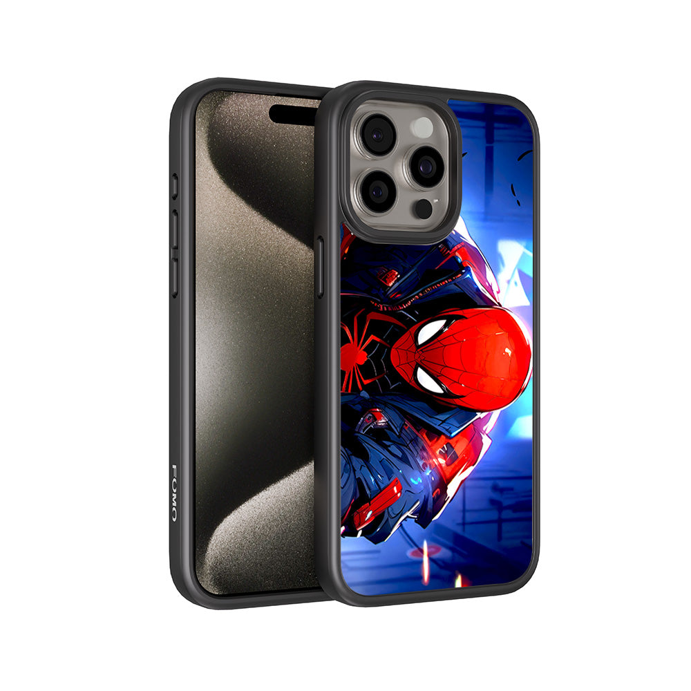 Spider-Man Reloaded 3D Skin with Shockguard Armour Magsafe Case for Apple iPhone 15 Pro