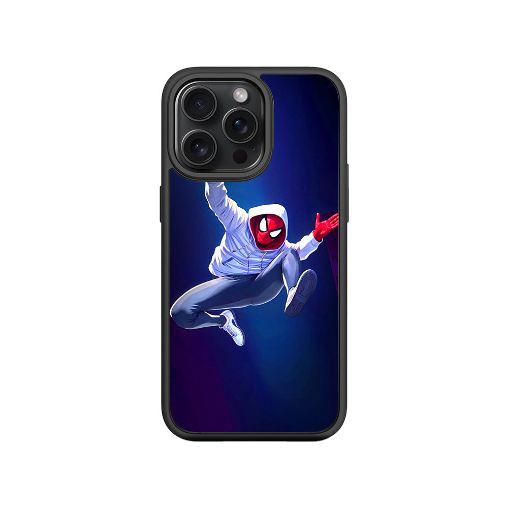 Web Hero Skyline Comics 3D Skin with Shockguard Armour Magsafe Case for Apple iPhone 15 Pro