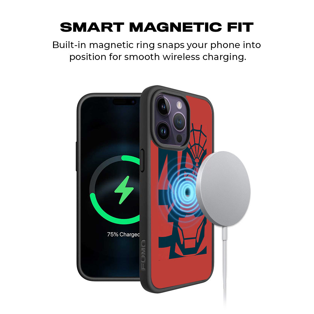 Marvel Trio 3D Skin with Shockguard Armour Magsafe Case for Apple iPhone 15 Pro