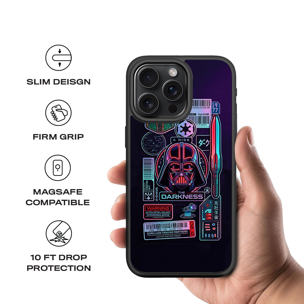 Star Wars Rise of the Darkness 3D Skin with Shockguard Armour Magsafe Case for Apple iPhone 15 Pro