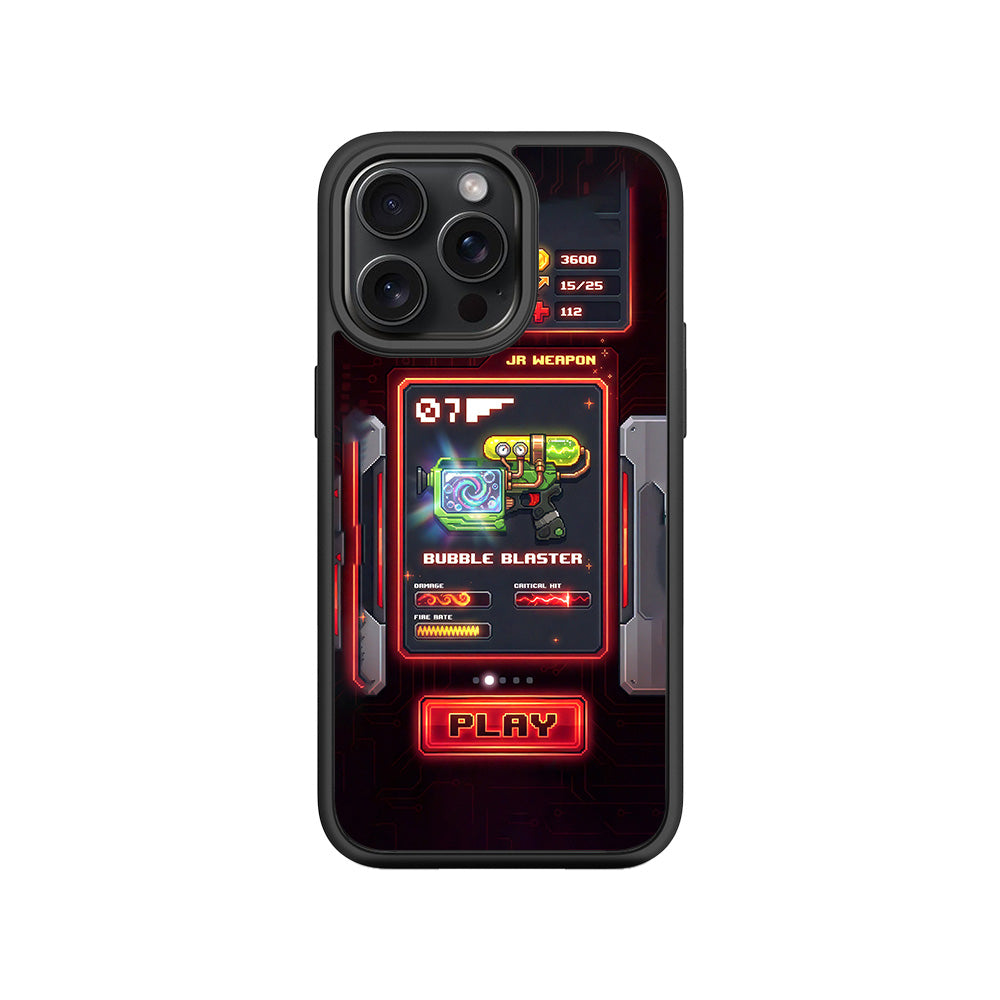 Bubble Blaster 3D Skin with Shockguard Armour Magsafe Case for Apple iPhone 15 Pro Max