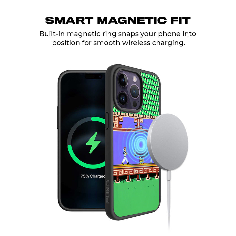 Kung Fu Clash 3D Skin with Shockguard Armour Magsafe Case for Apple iPhone 15 Pro