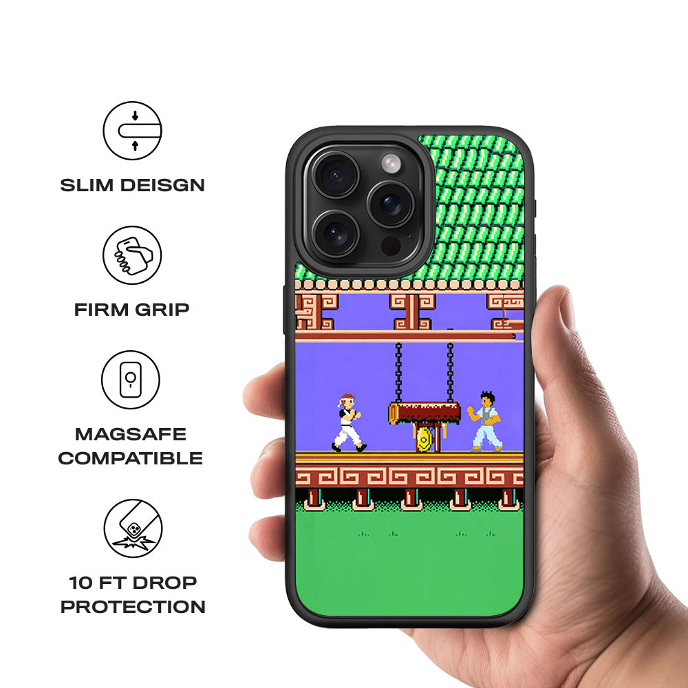 Kung Fu Clash 3D Skin with Shockguard Armour Magsafe Case for Apple iPhone 15 Pro