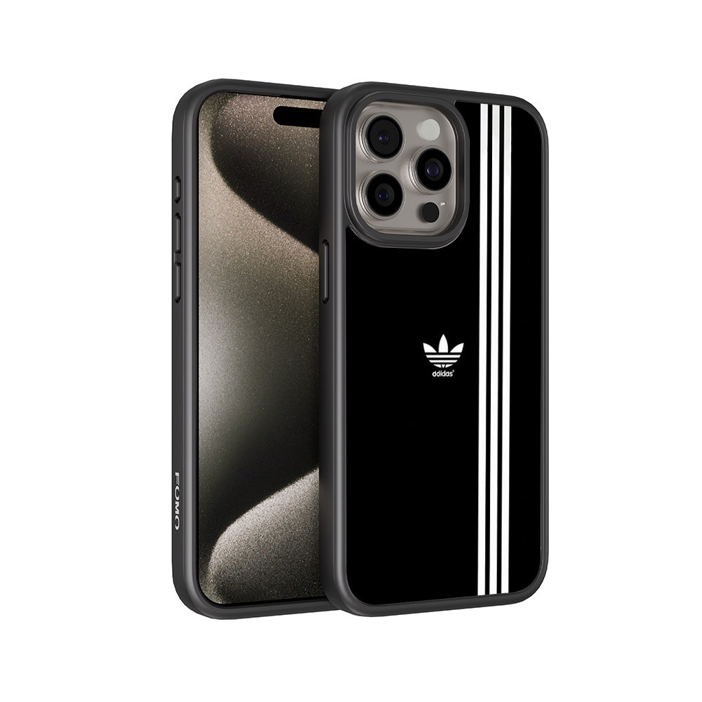 Adidas Logo 3D Skin with Shockguard Armour Magsafe Case for Apple iPhone 15 Pro